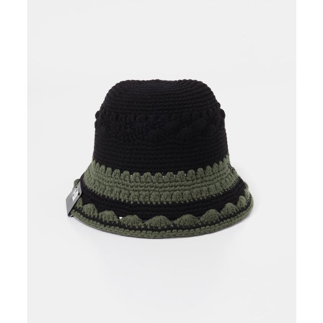 New Era CROCHET KNIT EXP BLK OLV （ブラック）