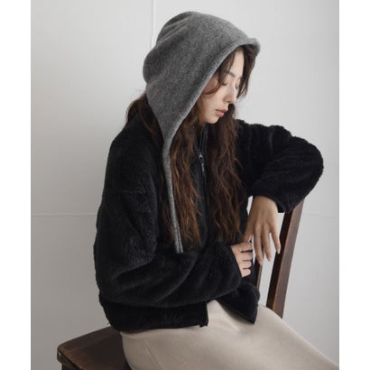 アーバンリサーチ サニーレーベル URBAN RESEARCH Sonny Label バブーシュカニット帽 （チャコールグレー）｜詳細画像