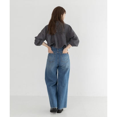 アーバンリサーチ サニーレーベル URBAN RESEARCH Sonny Label 『WEB限定』ドットフリルブラウス （ブラック系その他）｜詳細画像