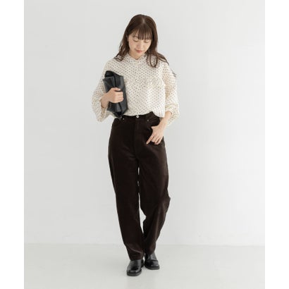 アーバンリサーチ サニーレーベル URBAN RESEARCH Sonny Label 『WEB限定』ドットフリルブラウス （ブラック系その他）｜詳細画像