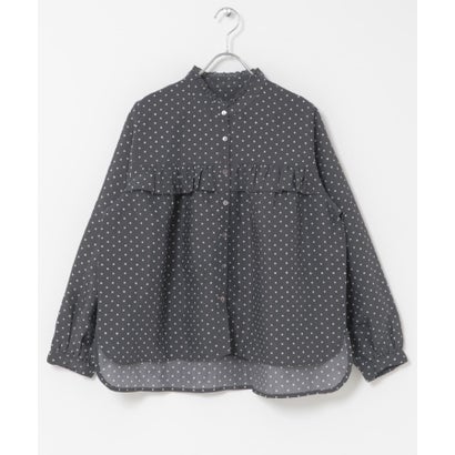 アーバンリサーチ サニーレーベル URBAN RESEARCH Sonny Label 『WEB限定』ドットフリルブラウス （オフホワイト）｜詳細画像