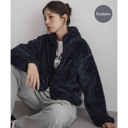 アーバンリサーチ サニーレーベル URBAN RESEARCH Sonny Label 『別注』Champion×Sonny Label シェルパフリーススタンドジップ （ブラック）｜詳細画像