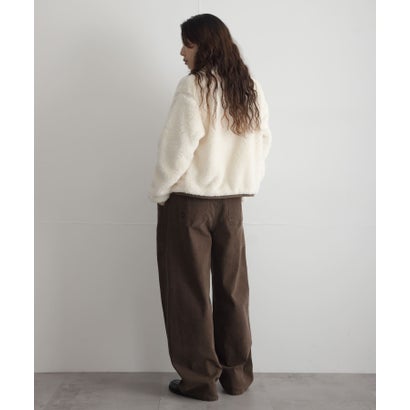 アーバンリサーチ サニーレーベル URBAN RESEARCH Sonny Label 『別注』Champion×Sonny Label シェルパフリーススタンドジップ （オフホワイト）｜詳細画像