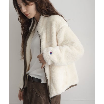 アーバンリサーチ サニーレーベル URBAN RESEARCH Sonny Label 『別注』Champion×Sonny Label シェルパフリーススタンドジップ （ブラウン系その他）｜詳細画像