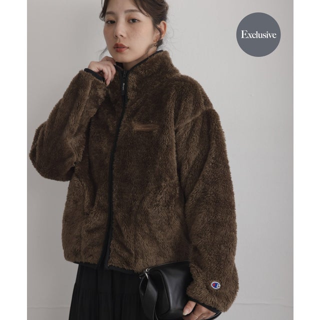 『別注』Champion×Sonny Label シェルパフリーススタンドジップ （ブラウン系その他）