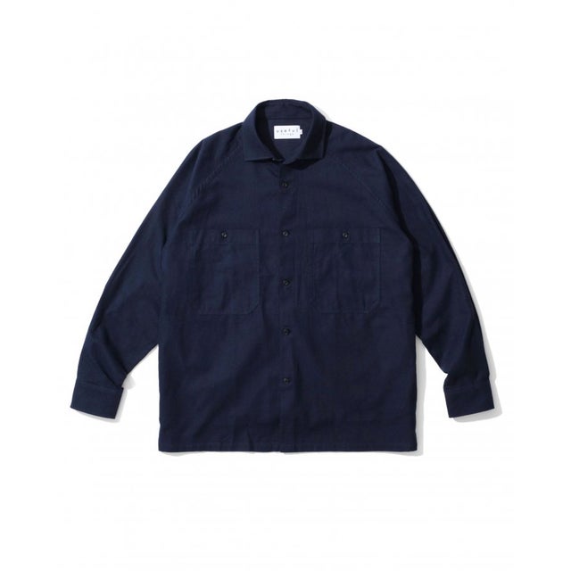 
                    RAGLAN COTTON FLANNELL SHIRTS MADE IN JAPAN （NAVY）