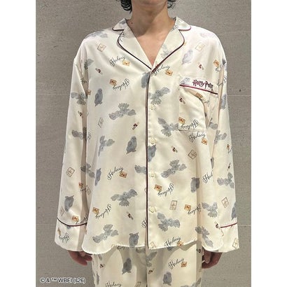 スナイデルホーム SNIDEL HOME 【メンズ】【ハリー・ポッター】【Warm satin】総柄開襟シャツ （IVR）｜詳細画像
