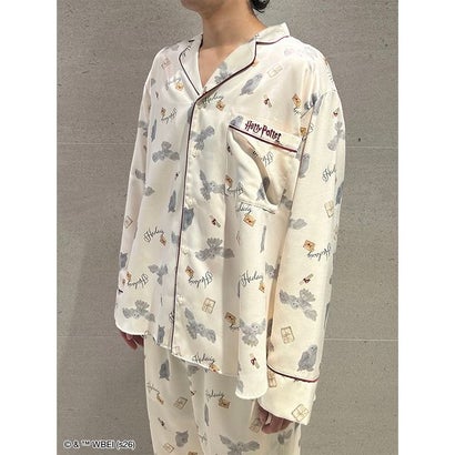 スナイデルホーム SNIDEL HOME 【メンズ】【ハリー・ポッター】【Warm satin】総柄開襟シャツ （BRW）｜詳細画像