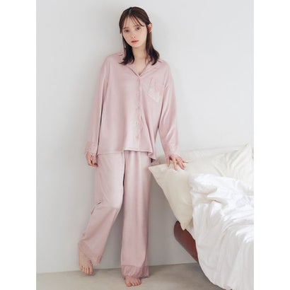 【Silky Fleece】レース開襟シャツ （IVR）｜詳細画像