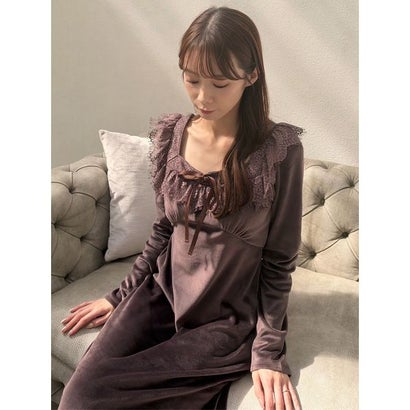 【Silky Fleece】レースワンピース （GRN）｜詳細画像