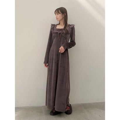 【Silky Fleece】レースワンピース （GRN）｜詳細画像