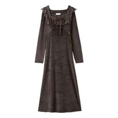 【Silky Fleece】レースワンピース （MOC）｜詳細画像