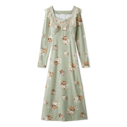 【Silky Fleece】レースワンピース （IVR）｜詳細画像