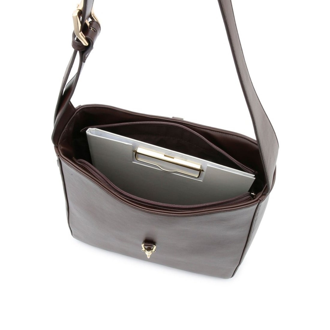 ビス VIS 【A4収納】ホーボーバッグ （ダークブラウン（20 