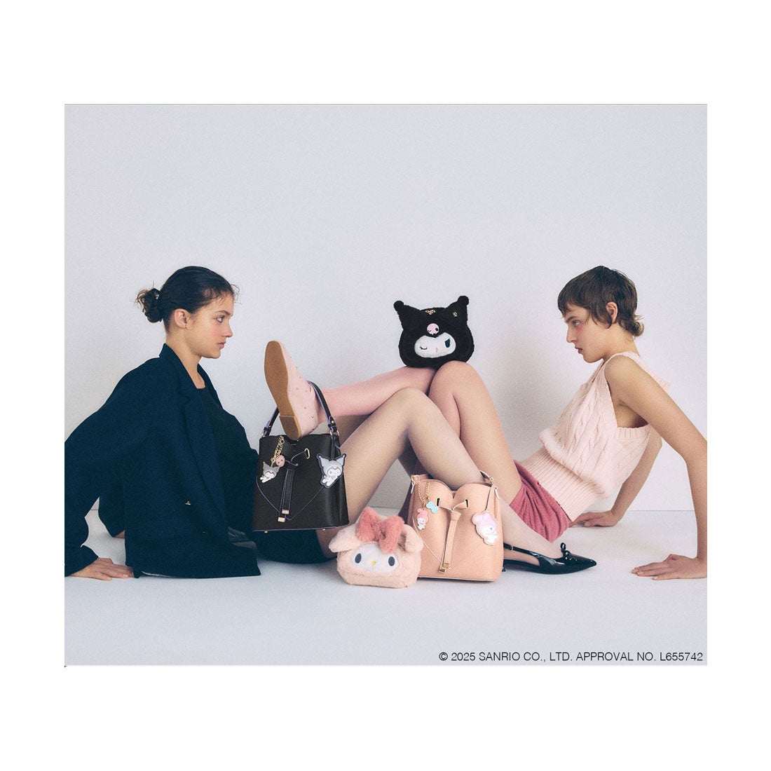 ビス VIS 【マイメロディ&クロミ】 VIS別注モデルハートカットバッグ
