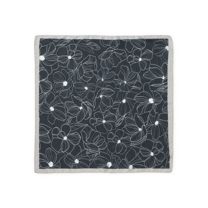 ビス VIS ラインアート花柄スカーフ 70×70 （レッド系（61））｜詳細画像