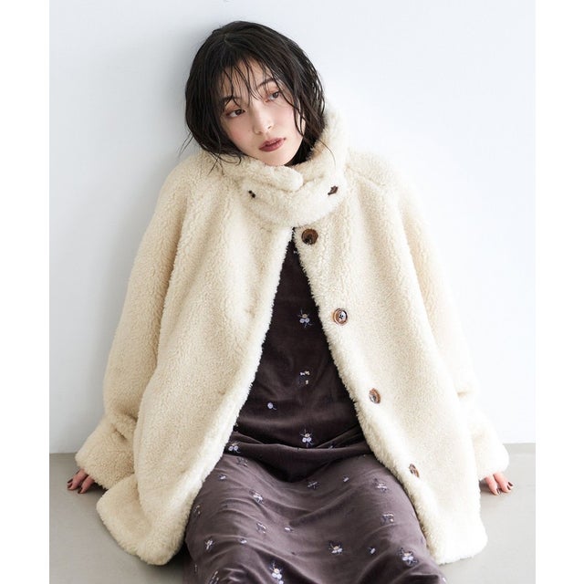 ミディ丈ボアコート （オフホワイト（15））