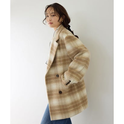 シャギーオーバーサイズジャコット （ブラウン系（23））｜詳細画像