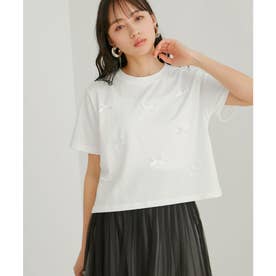 【WEB限定】リボンモチーフTシャツ （ホワイト系（11））
