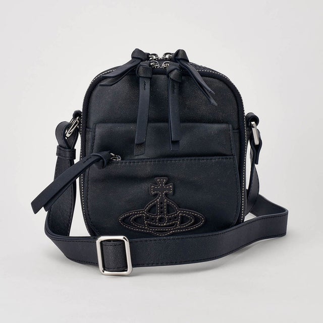 ショルダーバッグ ディストレストレザー ETON SMALL CROSSBODY 48030026U L00EQ P410 （オフブラック）