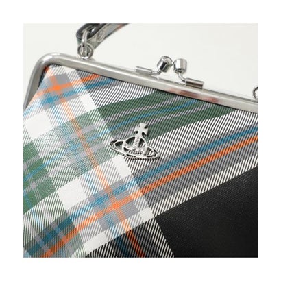 ヴィヴィアン ウエストウッド Vivienne Westwood Vivienne Westwood ハンドバッグ FRAME PURSE 52020003 S0012 （O102/DERBY-TARTAN-GREEN）｜詳細画像