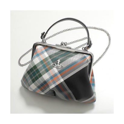 ヴィヴィアン ウエストウッド Vivienne Westwood Vivienne Westwood ハンドバッグ FRAME PURSE 52020003 S0012 （O102/DERBY-TARTAN-GREEN）｜詳細画像