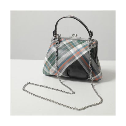 ヴィヴィアン ウエストウッド Vivienne Westwood Vivienne Westwood ハンドバッグ FRAME PURSE 52020003 S0012 （O102/DERBY-TARTAN-GREEN）｜詳細画像