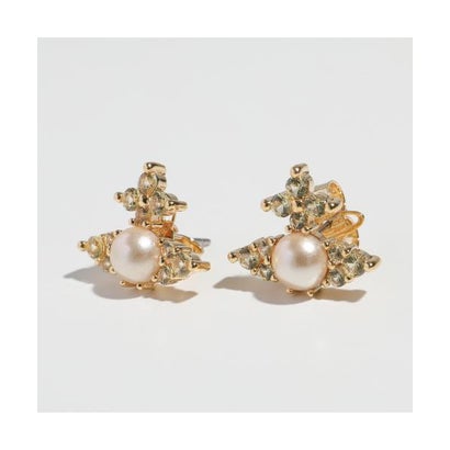 Vivienne Westwood ピアス FEODORA フェオドラ 6201034Y （P373-PLATINUM/WHITE-CZ）｜詳細画像