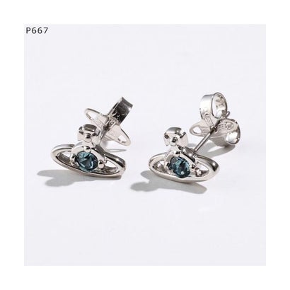VivienneWestwood ピアス オーブ 62010037 スタッズ ストーン （P116/PLATINUM-CRYSTAL）｜詳細画像