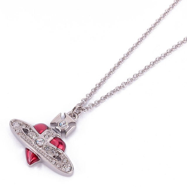 ネックレス ニュー ディアマンテ ハート PENDANT NECKLACE 630203BM 02P383 CN PLATINUM/CRYSTAL/INDIAN PINK （プラチナ/クリスタル/インディアンピンク）