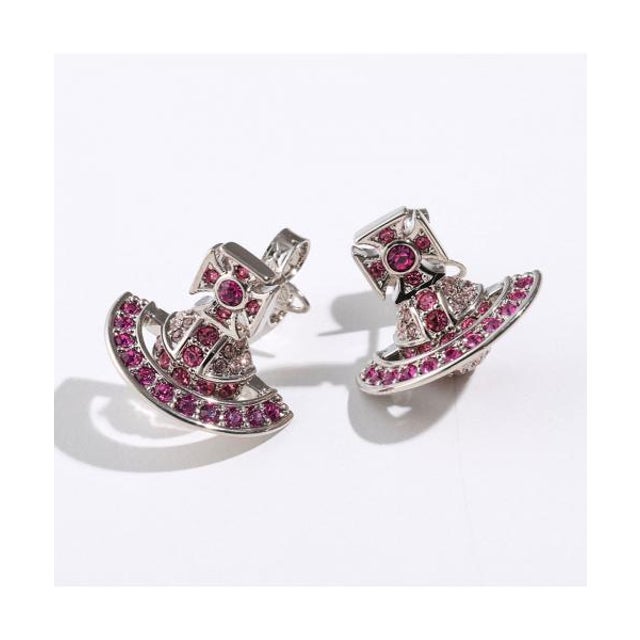 ピアス KIKA 62010371 オーブ （P689/PLATINUM-FUCHSIA）