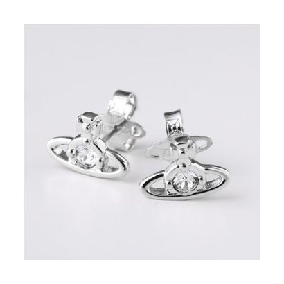 VivienneWestwood ピアス オーブ 62010037 スタッズ ストーン （R944/GOLD/SILVER-SHADE）｜詳細画像