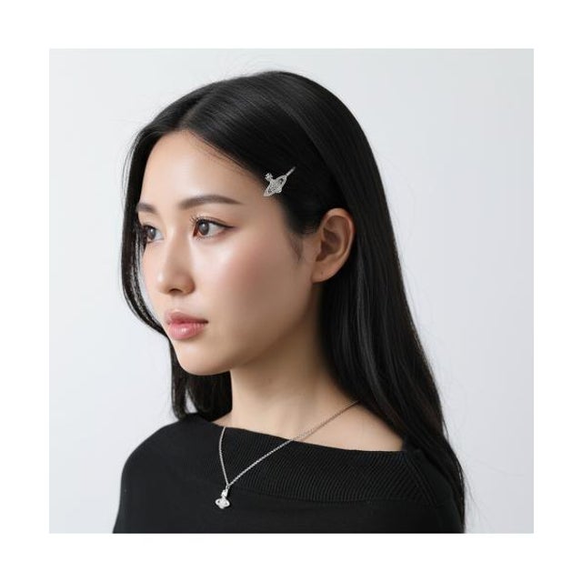 ヘアピン MINI BAS RELIEF 6703000U （P116/PLATINUM/CRYSTAL-Cry）