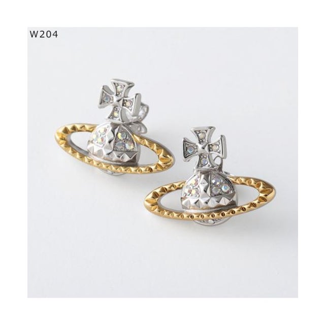 ピアス MAYFAIR BAS RELIEF 6201035E （W204/RHODIUM/GOLD/CRYSTAL）
