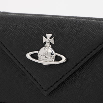 三つ折り財布 5115002EWS0021 レディース SAFFIANO PLAIN （BLACK）｜詳細画像