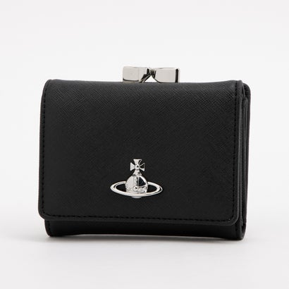 三つ折り財布 5115002MWS0021 レディース SAFFIANO PLAIN （BLACK）｜詳細画像