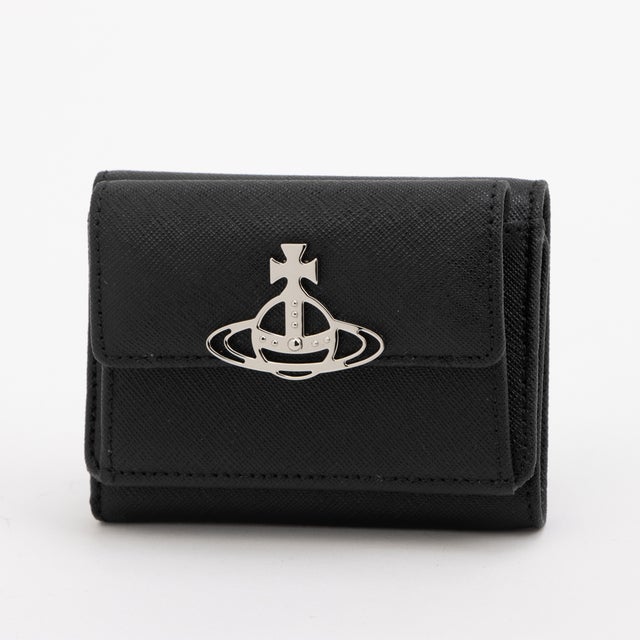 三つ折り財布 5115002UWL001N レディース SAFFIANO （BLACK）