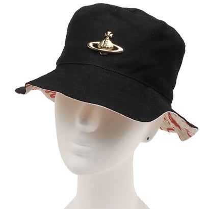 ヴィヴィアン ウエストウッド Vivienne Westwood 帽子 ハット フィッシャー バケットハット バケハ メンズ レディース Vivienne Westwood 81020014 W00IW N401 FISHER BLACK ユニセックス （BLACK）｜詳細画像