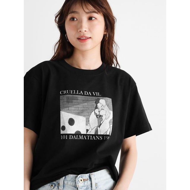 
                    “Cruella”プリントTシャツ （ブラック）