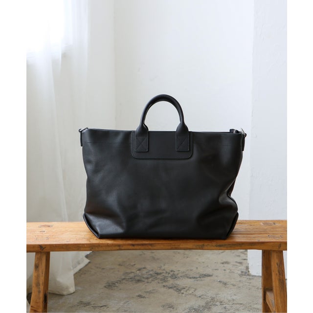 本革2WAYトートバッグ （BLACK）