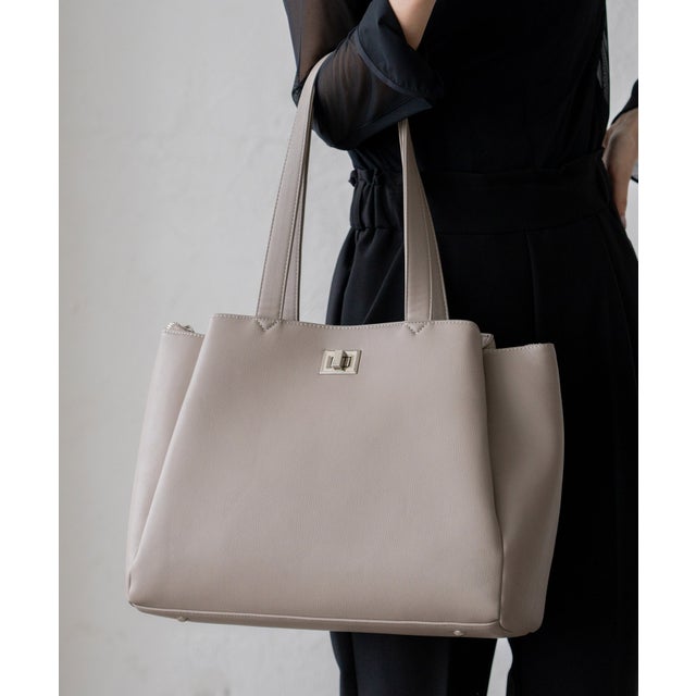 3ルームビッグトートバッグ （GRAY）