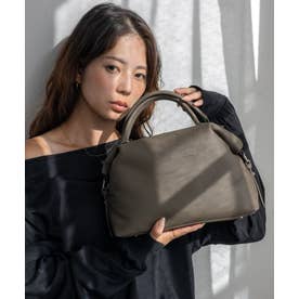 本革2wayハンドバッグ （TAUPE）