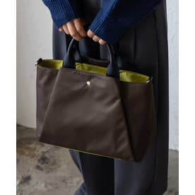 ツートーン2wayトートバッグ （DBROWN）