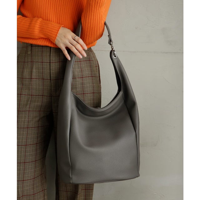 ワンハンドルバルーントートバッグ （GRAY）