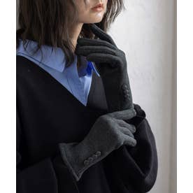 ボタン付きスマホ対応グローブ （GRAY）