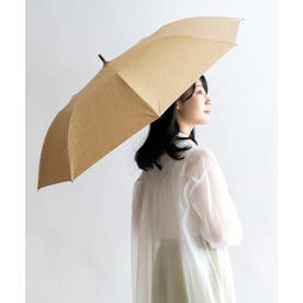 晴雨兼用ショートワイド傘（ダンガリープリント） （BEIGE）