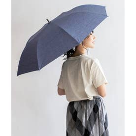 晴雨兼用ショートワイド傘（ダンガリープリント） （NAVY）