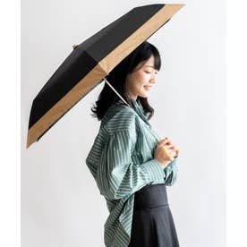 晴雨兼用折りたたみ日傘（軽量/曲がり竹ハンドル） （CBKBE）