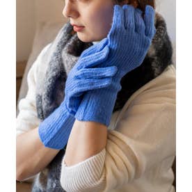 カラフルニット手袋＆アームウォーマーセット （BLUE）
