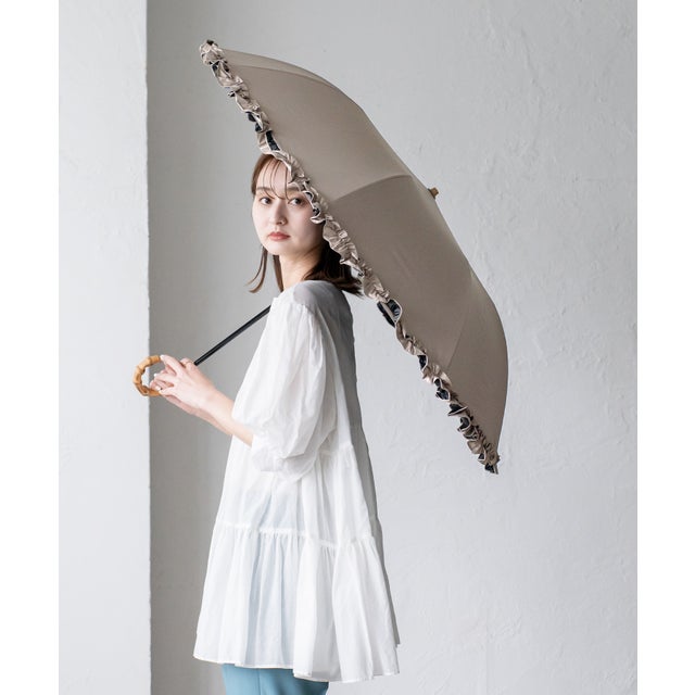 
                    2段折りショート傘（晴雨兼用/親骨55cm） （FLGREIGE）